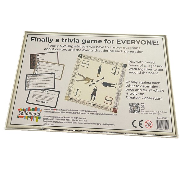 Mind the Gap A Trivia Game For the Generations Board Game New Unsealed - Picture 2 of 5